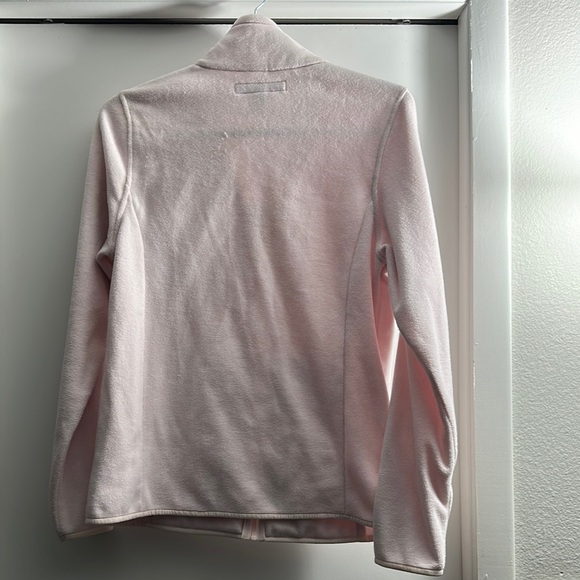NWOT Amazon Essentials Light Pink Fleece Jacket - Picture 3 of 3